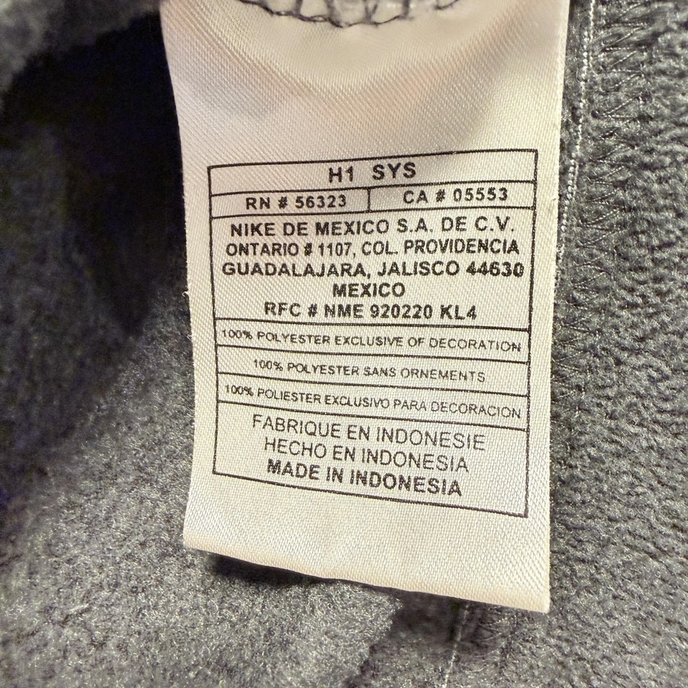 Nike Hoodie Youth Large 12-14 Gray Fleece Pullover Swoosh‎ Logo Sweatshirt - Picture 5 of 5